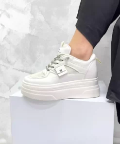 کفش ورزشی زنانه پاشنه مخفی سفید WE1009 برند inizio - 901577289