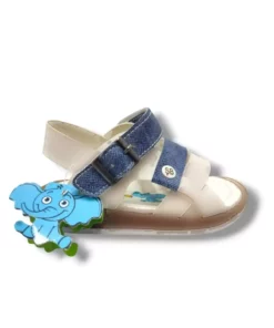 سندل پسرانه آناتومیک 3 بند با قفل کمر، سفید و آبی، سایز 21-25 برند ŞİRİNGENÇ - 949724738