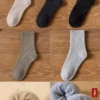 ست ۵ جفتی جوراب حوله‌ای پشمی ضخیم و گرم مخصوص فصل زمستان برند Meguca Socks - 854113743
