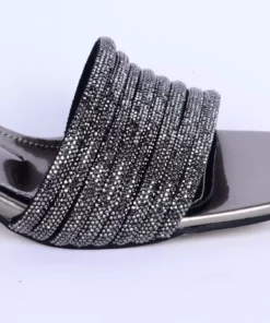 53120 صندل زنانه روزمره با پاشنه کوتاه و کفی راحت طرح دار پلاتینیوم برند Pierre Cardin - 813260711