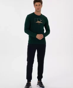 شلوار ورزش با فیت اسلیم و کمر کشی در رنگ سرمه‌ای شماره 50317676-VR033 برند Pierre Cardin - 976164971