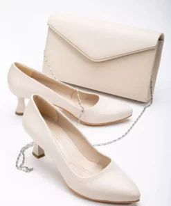 ست کیف و کفش زنانه با پاشنه 5 سانتی‌متره و با طراحی استiletto برند licassia - 885031571