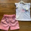 ست دو تایی دخترانه شامل شورت و کاپشن 