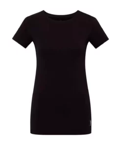 تی‌شرت یقه گرد نازک مشکی از جنس پنبه زنانه برند U.S. Polo Assn. - 777423744