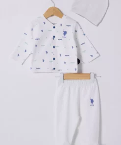 ست لباس سفید بچگانه پسرانه برند U.S. Polo Assn. - 884232189