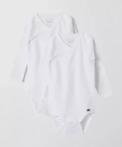 بادی نوزاد دو عددی پنبه‌ای - رنگ سفید برند Woody - 75828409