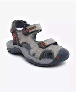 صندل زنانه از چرم طبیعی به رنگ خاکستری روشن 5Y2CS30644 برند Greyder - 927563615