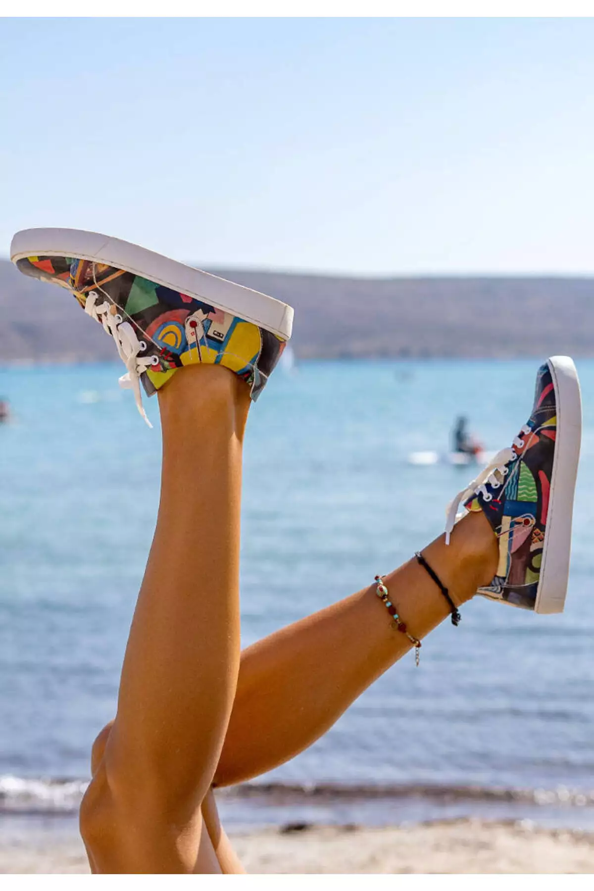 کتانی رنگارنگ زنانه از جنس چرم گیاهی - آیا به رنگ نیاز دارید؟ طراحی برند Dogo - 682352699