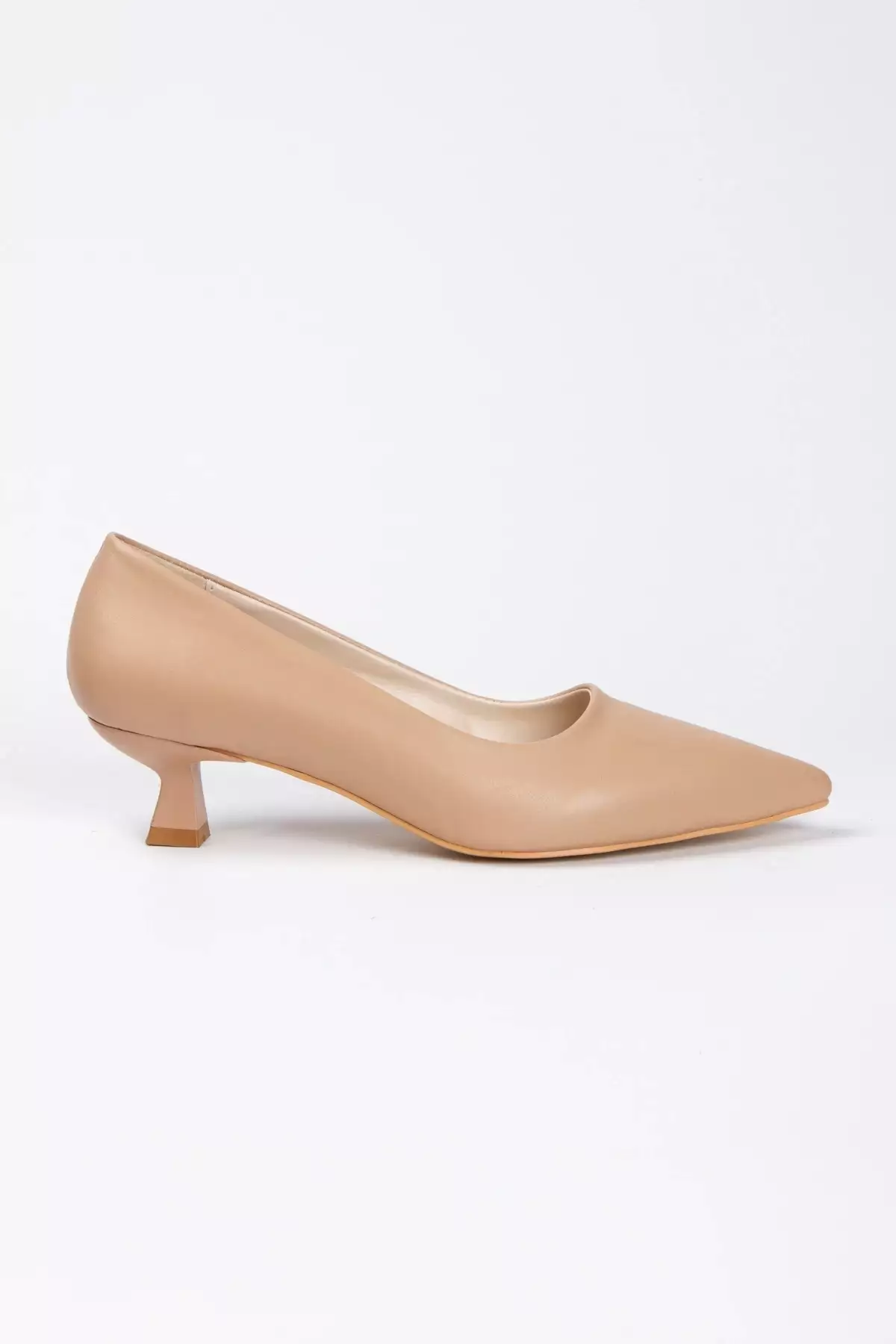 ست کیف و کفش پاشنه کوتاه با نوک تیز در رنگ برنزی برند MFT AYAKKABI - 899431810