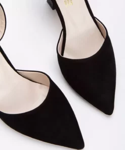 ست کفش و کیف با پاشنه نازک مشکی سوئدی لومی‌نه برند Satenora - 994083281