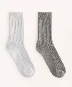 2 جفت جوراب کلاسیک ریز بافت برند Oysho - 1044957957