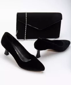 ست کیف و کفش پاشنه‌دار باریک ۵ سانتیمتری زنانه برند DARUGA - 811186616