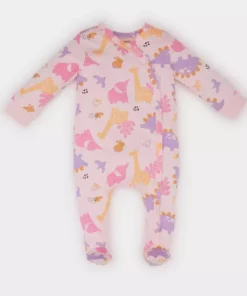 تولۀ آستین بلند طرح دایناسور برای نوزاد دختر، کد E6045A5NS برند Defacto - 886378212