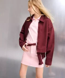 کاپشن نیمه کلاهی زیپ‌دار برای دختران برند Defacto - 966668333