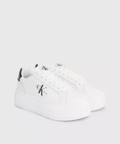 کفش پلتفرمBold با بندهای مشکی و جنس چرم مصنوعی متالیک برند Calvin Klein - 809012170