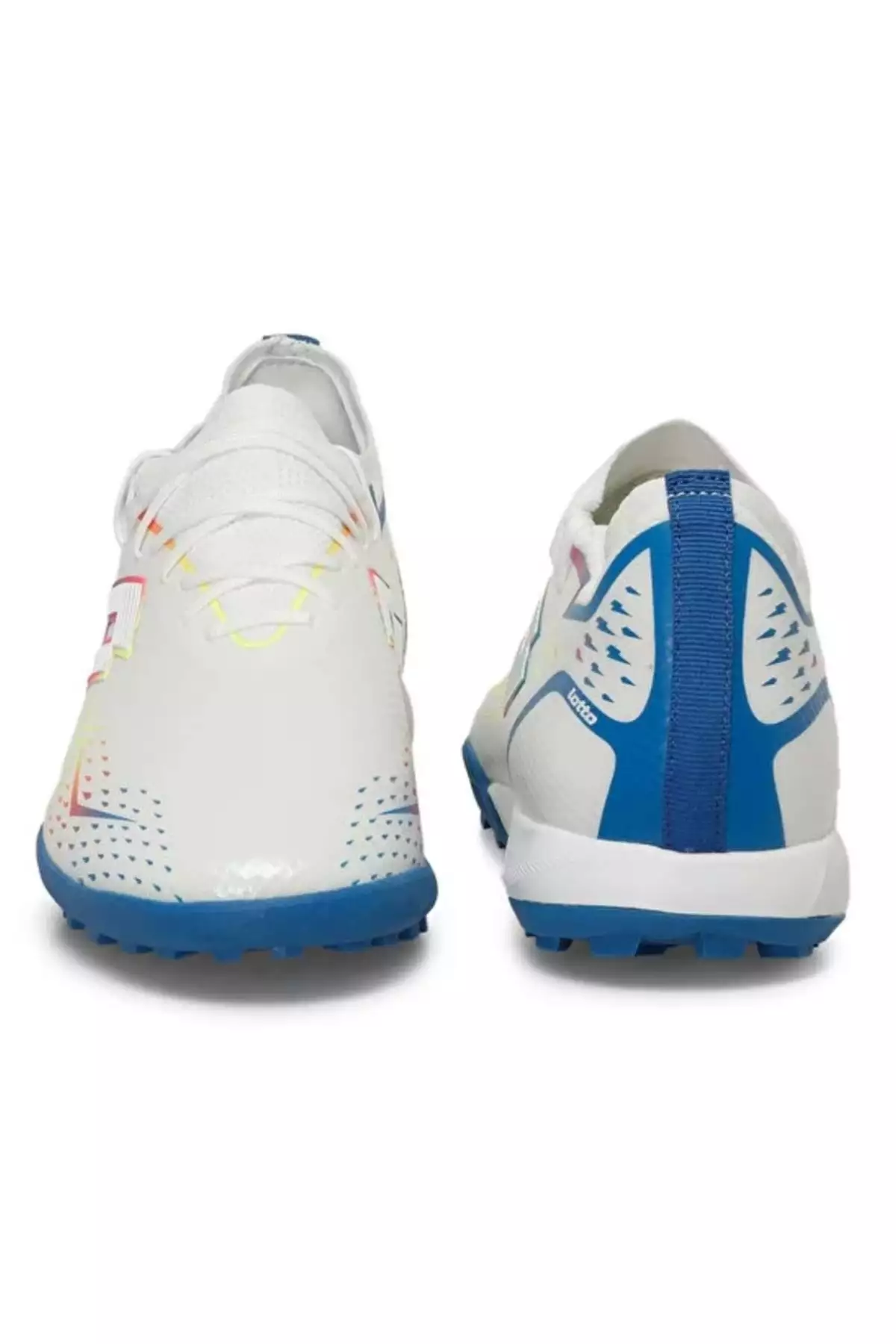 کفش فوتبال حرفهای با جوراب برای زمین چمن مصنوعی - سفید برند Lotto - 812459165