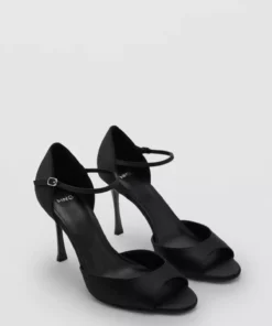 صندل ساتن پاشنهدار برند MANGO - 1033431097