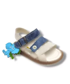 سندل پسرانه آناتومیک 3 بند با قفل کمر، سفید و آبی، سایز 21-25 برند ŞİRİNGENÇ - 949724738