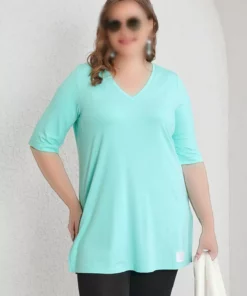 تیشرت ساده یقه V برند Büyük Moda - 941929319