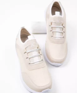 کتانی زنانه رنگ بژ-سفید 15226 برند SOHO - 140473289