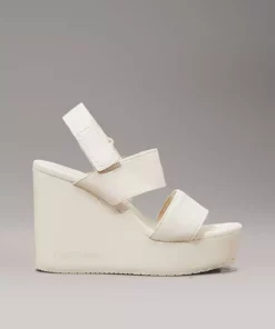 صندل پاشنهدار با بند وبینگ برند Calvin Klein - 929018809