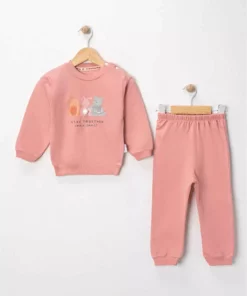 ست دو تکه تابستانه با پارچه ۱۰۰% پنبه کلاه‌دار برند MyPrettyBaby - 1047581685