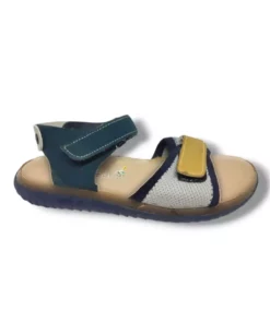 دمپایی بچه‌گانه طرح آناتومیک با بند چسبی مدل 1538-20 رنگ‌ سرمه‌ای و زرد سایز 31-36 برند ŞİRİNGENÇ - 944802083