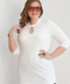 تیشرت با جزئیات فیونل 54146 برند Büyük Moda - 900280213