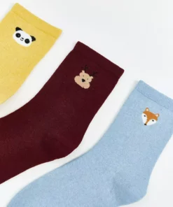 جوراب مچی زنانه با طرح چشم انداز سه عددی فصل جدید برند LC Waikiki - 1014872619