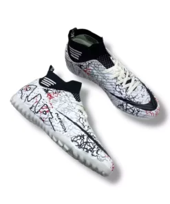 کفش فوتسال طرح دار سفید و مشکی با جوراب برند LALİGA - 946699453