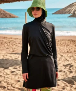 مایو پوشیده تمام schwarz با الیاف لیکرا M2471 برند Marina - 836491613