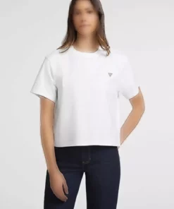 تیشرت با فیت باکسی زنانه جی جی اس اس سی اچ برند Guess - 959451965