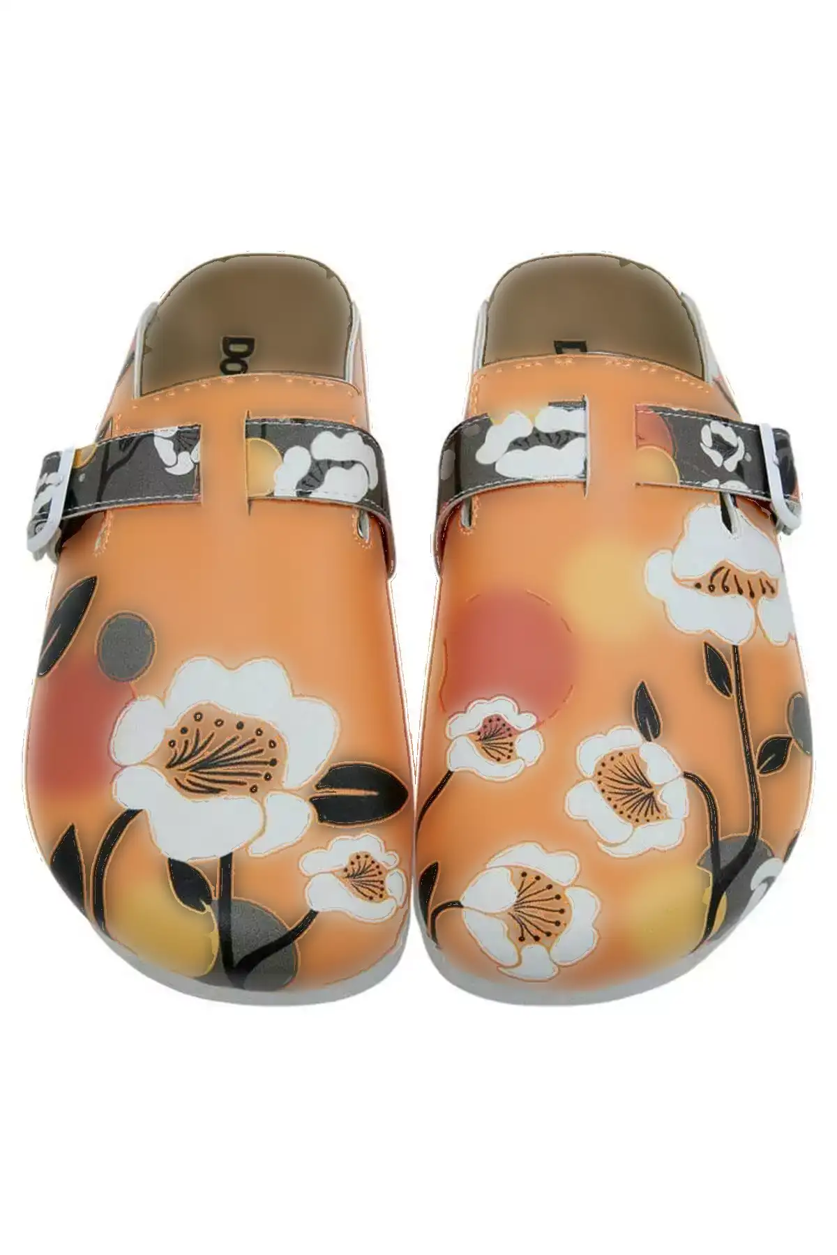 کفش راحتی زنانه از چرم مصنوعی نارنجی - طراحی رتروگراد برند Dogo - 816070810