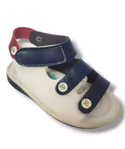 سندل آناتومیک تکدوزی پسرانه شیرینبیبه مدل 1552-20 رنگ سرمهای و سفید سایز 21 تا 25 برند ŞİRİNGENÇ - 944801817