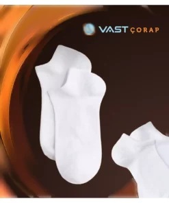 20 جفت بسته اقتصادی پاپوش جوراب: 10 جفت سیاه و 10 جفت سفید برند Vast - 943449378