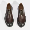 کفش کلاسیک مردانه چرم قهوهای پردیتا با بند برند Desa - 917542762
