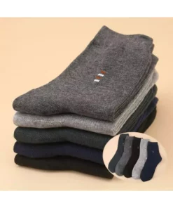 5 جفت جوراب ساق کوتاه مردانه نخی اقتصادی طرح دار برند çorapmanya - 790599110