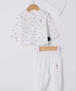 ست سفید نوزاد پسر برند U.S. Polo Assn. برند U.S. Polo Assn. - 884229116