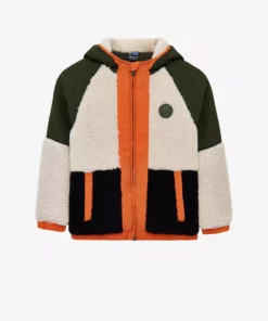 کاپشن پسرانه نوع شرت کاپی و خزدار Haki مدل SK2520045-1629 برند Skechers - 1044124025