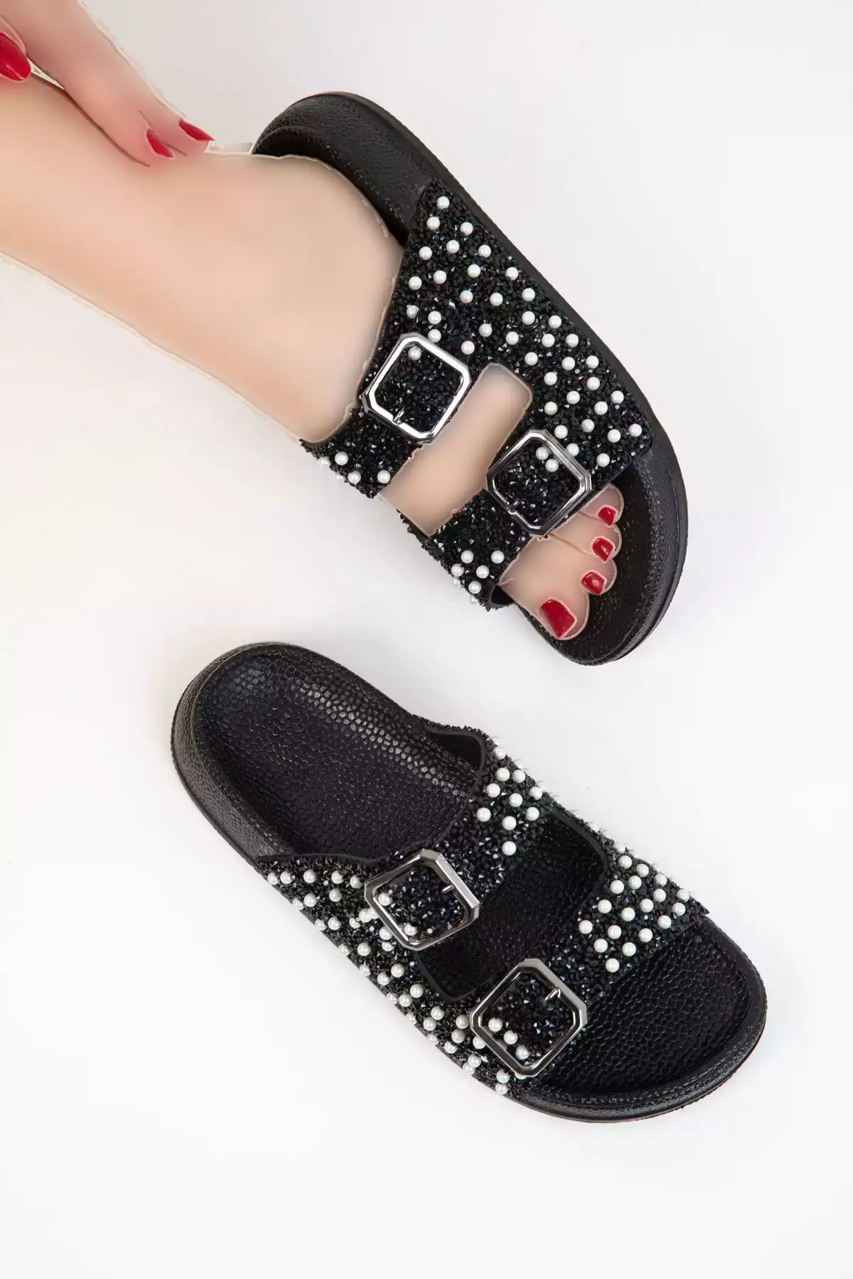 دمپایی زنانه مشکی 20627 برند SOHO - 932978506