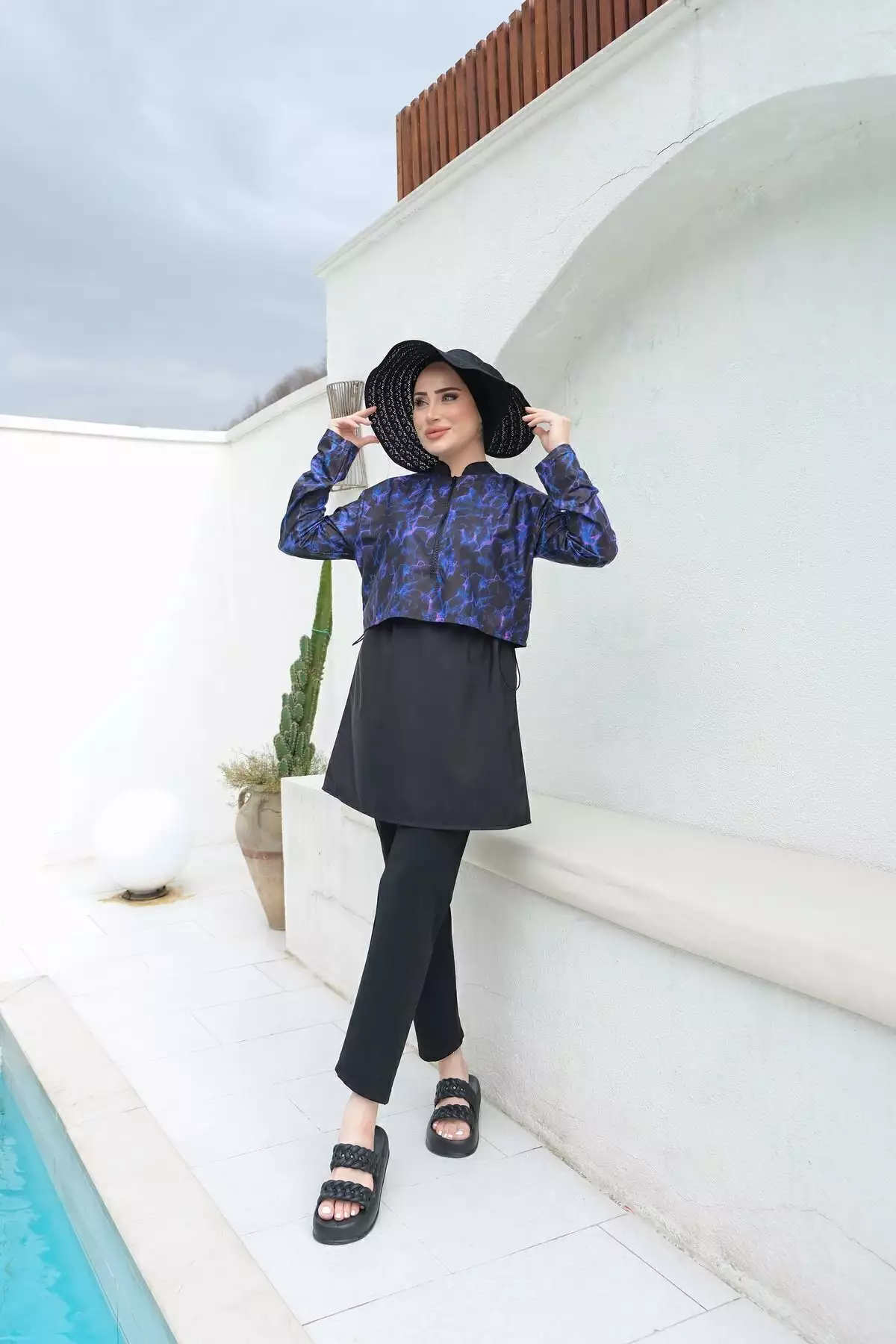 ماهی دوسر چاپ دیجیتال نیمه پوشیده برند lurex moda - 813058102