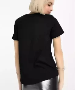 تی شرت ورزشی زنانه استاندارد سیاه الگوی اسنشیال آیکون فوتورا برند Nike - 816272114