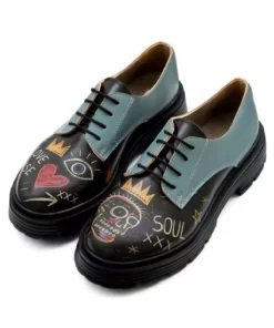 کفش روزانه چرم گیاهی مشکی زنانه - طراحی رادیانت چایلد برند Dogo - 960316927