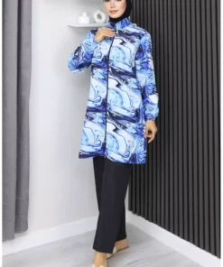 ست مایو مذهبی طرح موج ۳ عددی ۱۹۰۳-۰۳ سرمه‌ای برند sefamerve - 1048661491