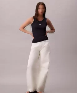 تی‌شرت بدون آستین زنانه آبی برند Calvin Klein - 1045465867