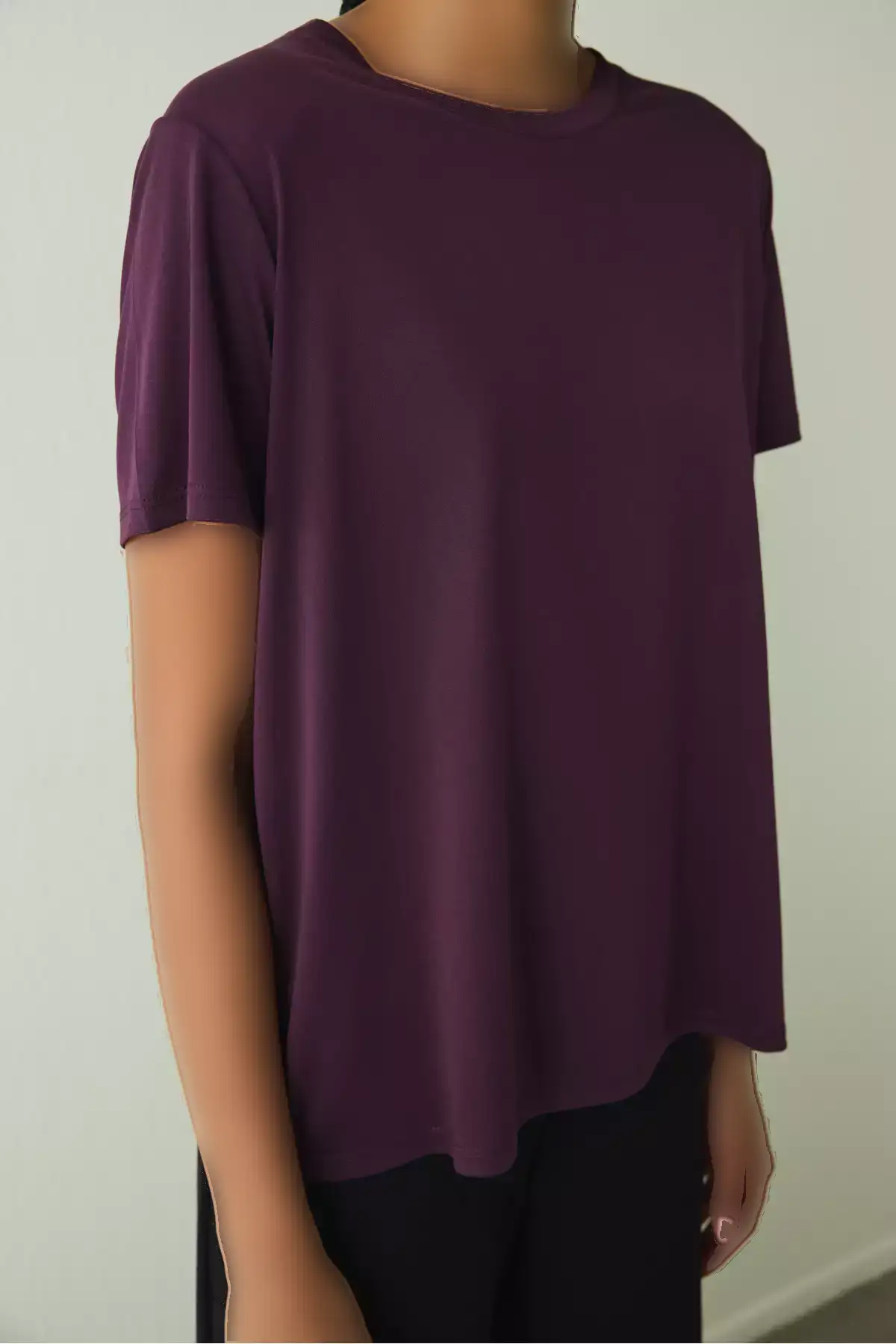 تیشرت کوتاه آستین مدل موری با یقه گرد از جنس Modal برند Penti - 970670256