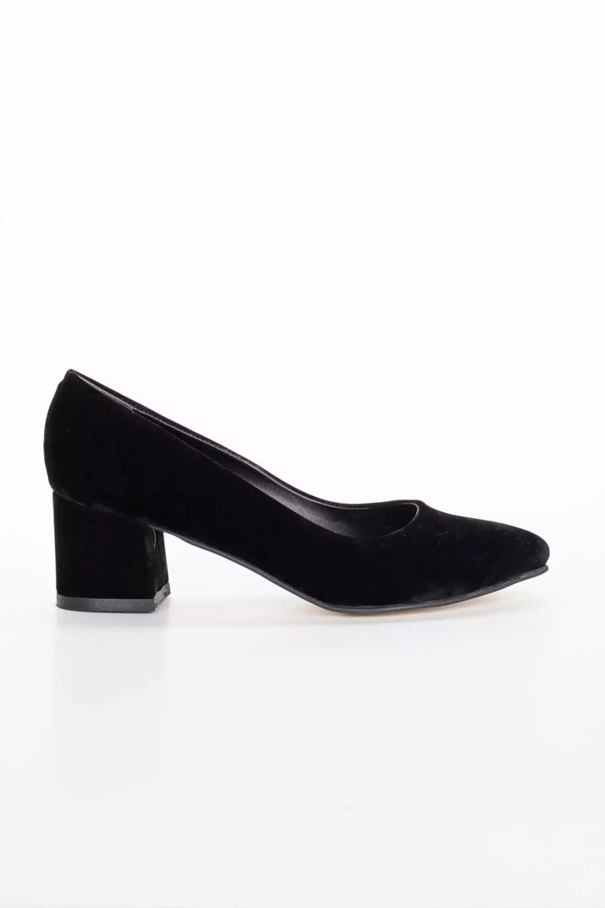 ست کیف و کفش زنانه با کفش پاشنه بلند 5 سانتیمتری چرم جیر مشکی برند La Vivien - 815857393