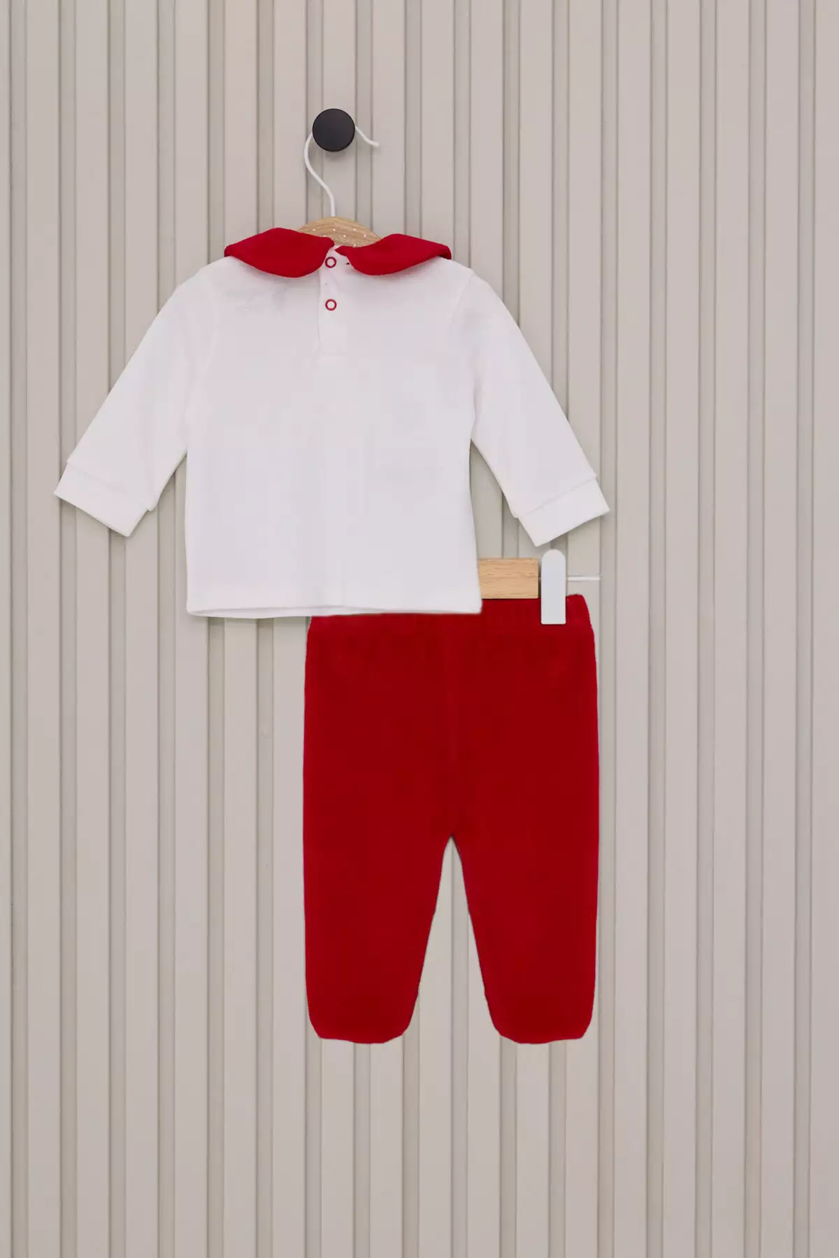 ست دو تکه نوزاد دخترانه سفید برند U.S. Polo Assn. - 852543624