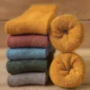 ست جوراب حوله‌ای پنبه‌ای رنگی و فوق‌العاده ضخیم و گرم (ضد رطوبت) مناسب برای فصل زمستان - مجموعه ۵ زوجی برند Meguca Socks - 854111426