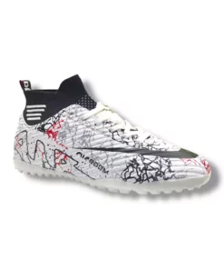 کفش فوتسال طرح دار سفید و مشکی با جوراب برند LALİGA - 946699453